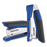 Bostitch® Inpower Spring-powered Premium Desktop Stapler, 28-sheet Capacity, Blue-silver freeshipping - TVN Wholesale 