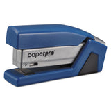 Injoy Spring-powered Compact Stapler, 20-sheet Capacity, Blue