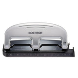 Bostitch® 12-sheet Ez Squeeze Three-hole Punch, 9-32" Holes, Black-silver freeshipping - TVN Wholesale 