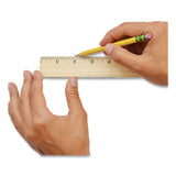 Westcott® Wood Ruler With Single Metal Edge, Standard, 12" Long freeshipping - TVN Wholesale 