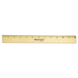 Westcott® Wood Ruler With Single Metal Edge, Standard, 12" Long freeshipping - TVN Wholesale 