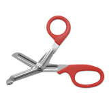 Westcott® Stainless Steel Office Snips, 7" Long, 1.75" Cut Length, Red Offset Handle freeshipping - TVN Wholesale 