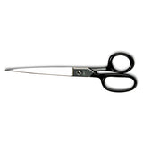 Clauss® Hot Forged Carbon Steel Shears, 9" Long, 4.5" Cut Length, Black Straight Handle freeshipping - TVN Wholesale 
