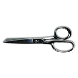 Clauss® Hot Forged Carbon Steel Shears, 8" Long, 3.88" Cut Length, Nickel Straight Handle freeshipping - TVN Wholesale 
