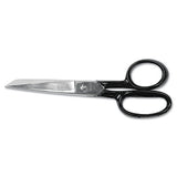 Clauss® Hot Forged Carbon Steel Shears, 7" Long, 3.13" Cut Length, Black Straight Handle freeshipping - TVN Wholesale 