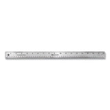 Westcott® Stainless Steel Office Ruler With Non Slip Cork Base, Standard-metric, 6" Long freeshipping - TVN Wholesale 
