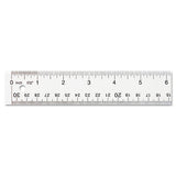 Westcott® Clear Flexible Acrylic Ruler, Standard-metric, 18" Long, Clear freeshipping - TVN Wholesale 