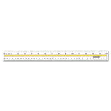 Westcott® Acrylic Data Highlight Reading Ruler With Tinted Guide, 15" Long, Clear-yellow freeshipping - TVN Wholesale 