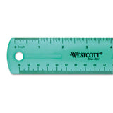Westcott® 12" Jewel Colored Ruler, Standard-metric, Plastic freeshipping - TVN Wholesale 