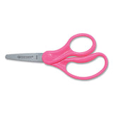 Westcott® For Kids Scissors, Pointed Tip, 5" Long, 1.75" Cut Length, Randomly Assorted Straight Handles freeshipping - TVN Wholesale 