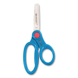 Westcott® Scissor Caddy With Kids' Scissors, 5" Long, 2" Cut Length, Light Blue; Light Green; Pink; Red, Straight Handles, 24-set freeshipping - TVN Wholesale 