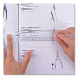 Westcott® 12" Magnifying Ruler, Standard-metric, Plastic, Clear freeshipping - TVN Wholesale 