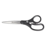 Westcott® Kleenearth Basic Plastic Handle Scissors, 8" Long, 3.25" Cut Length, Black Straight Handle freeshipping - TVN Wholesale 