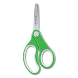 Westcott® Soft Handle Kids Scissors, Rounded Tip, 5" Long, 1.75" Cut Length, Assorted Straight Handles, 12-pack freeshipping - TVN Wholesale 