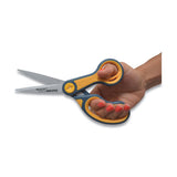 Westcott® Non-stick Titanium Bonded Scissors, 8" Long, 3.25" Cut Length, Gray-orange Straight Handles, 2-pack freeshipping - TVN Wholesale 