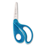 Westcott® Ergo Jr. Kids' Scissors, Pointed Tip, 5" Long, 1.5" Cut Length, Randomly Assorted Straight Handles freeshipping - TVN Wholesale 