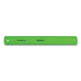 Westcott® Non-shatter Flexible Ruler, Standard-metric, 12" (30 Cm) Long, Plastic, Assorted Translucent Colors, 12-box freeshipping - TVN Wholesale 