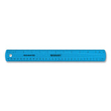 Westcott® Non-shatter Flexible Ruler, Standard-metric, 12" (30 Cm) Long, Plastic, Assorted Translucent Colors, 12-box freeshipping - TVN Wholesale 