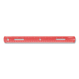 Westcott® Plastic Ruler, Standard-metric, 12" (30 Cm) Long, Assorted Translucent Colors freeshipping - TVN Wholesale 