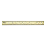 Westcott® Three-hole Punched Wood Ruler, Standard-metric, 12" (30 Cm) Long, Natural Wood, 36-box freeshipping - TVN Wholesale 