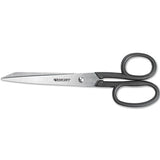 Westcott® Kleencut Stainless Steel Shears, 8" Long, 3.75" Cut Length, Black Straight Handle freeshipping - TVN Wholesale 