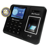 Biotouch Time Clock, 10,000 Employees, Black