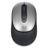 Adesso Imouse A10 Antimicrobial Wireless Mouse, 2.4 Ghz Frequency-30 Ft Wireless Range, Left-right Hand Use, Black-silver freeshipping - TVN Wholesale 