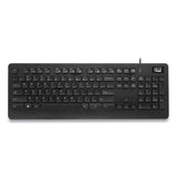 Adesso Easytouch 631ub Antimicrobial Waterproof Keyboard, 104 Keys, Black freeshipping - TVN Wholesale 