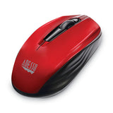 Adesso Imouse S50 Wireless Mini Mouse, 2.4 Ghz Frequency-33 Ft Wireless Range, Left-right Hand Use, Red freeshipping - TVN Wholesale 