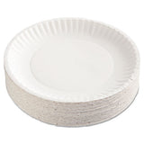 AJM Packaging Corporation Coated Paper Plates, 6" Dia, White, 100-pack, 12 Packs-carton freeshipping - TVN Wholesale 