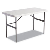 Alera® Banquet Folding Table, Rectangular, Radius Edge, 60 X 30 X 29, Platinum-charcoal freeshipping - TVN Wholesale 