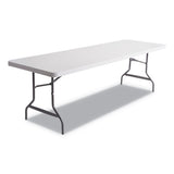 Alera® Banquet Folding Table, Rectangular, Radius Edge, 60 X 30 X 29, Platinum-charcoal freeshipping - TVN Wholesale 