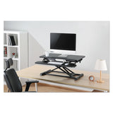 Alera® Adaptivergo Sit-stand Workstation, 31.5" X 26.13" X 4.33" To 19.88", Black freeshipping - TVN Wholesale 