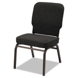 Alera® Oversize Stack Chair Without Arms, Supports Up To 500 Lb, Black Fabric Seat-back, Black Base, 2-carton freeshipping - TVN Wholesale 