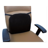 Alera® Cooling Gel Memory Foam Backrest, Two Adjustable Chair-back Straps, 14.13 X 14.13 X 2.75, Black freeshipping - TVN Wholesale 