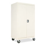 Alera® Assembled Mobile Storage Cabinet, With Adjustable Shelves 36w X 24d X 66h, Black freeshipping - TVN Wholesale 