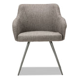 Alera® Alera Captain Series Guest Chair, 23.8" X 24.6" X 30.1", Gray Tweed Seat-back, Chrome Base freeshipping - TVN Wholesale 