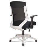 Alera® Alera Eb-k Series Synchro Mid-back Flip-arm Mesh Chair, Supports 275lb, 18.5“ To 22.04" Seat, Black Seat-back, Cool Gray Base freeshipping - TVN Wholesale 