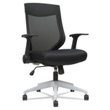 Alera® Alera Eb-k Series Synchro Mid-back Flip-arm Mesh Chair, Supports 275lb, 18.5“ To 22.04" Seat, Black Seat-back, Cool Gray Base freeshipping - TVN Wholesale 