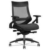 Alera® Alera Eb-w Series Pivot Arm Multifunction Mesh Chair, Supports 275 Lb, 18.62" To 22.32" Seat, Black Seat-back, Aluminum Base freeshipping - TVN Wholesale 