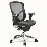 Alera® Alera Eq Series Ergonomic Multifunction Mid-back Mesh Chair, Supports Up To 250 Lb, Black Seat-back, Aluminum Base freeshipping - TVN Wholesale 