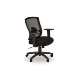 Alera® Alera Etros Series Mesh Mid-back Petite Swivel-tilt Chair, Supports Up To 275 Lb, 17.71" To 21.65" Seat Height, Black freeshipping - TVN Wholesale 
