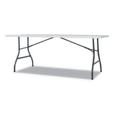 Alera® Fold-in-half Resin Folding Table, 72w X 29.63d X 29.25h, White freeshipping - TVN Wholesale 