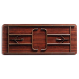Alera® Wood Folding Table, Rectangular, 71.88w X 17.75d X 29.13h, Mahogany freeshipping - TVN Wholesale 