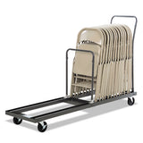 Alera® Chair And Table Cart, 20.86w X 50.78 To 72.04d, Black freeshipping - TVN Wholesale 