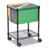 Alera® Two-tier Rolling File Cart, 26w X 14d X 29.5h, Black freeshipping - TVN Wholesale 