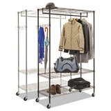 Alera® Wire Shelving Garment Rack, 30 Garments, 36w X 18d X 75h, Black freeshipping - TVN Wholesale 