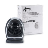 Alera® Digital Fan-forced Oscillating Heater, 1500w, 9.25" X 7" X 11.75", Black freeshipping - TVN Wholesale 