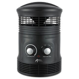 Alera® 360 Deg Circular Fan Forced Heater, 8" X 8" X 12", Black freeshipping - TVN Wholesale 