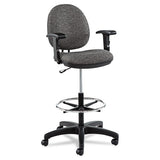 Alera® Alera Interval Series Swivel Task Stool, Supports Up To 275 Lb, 23.93" To 34.53" Seat Height, Black Fabric freeshipping - TVN Wholesale 